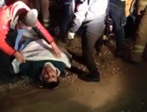 30 Metrelik Uçuruma Yuvarlandı, Ekipler Kurtardı