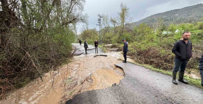Sağanak ve dolu su taşkınlarına neden oldu