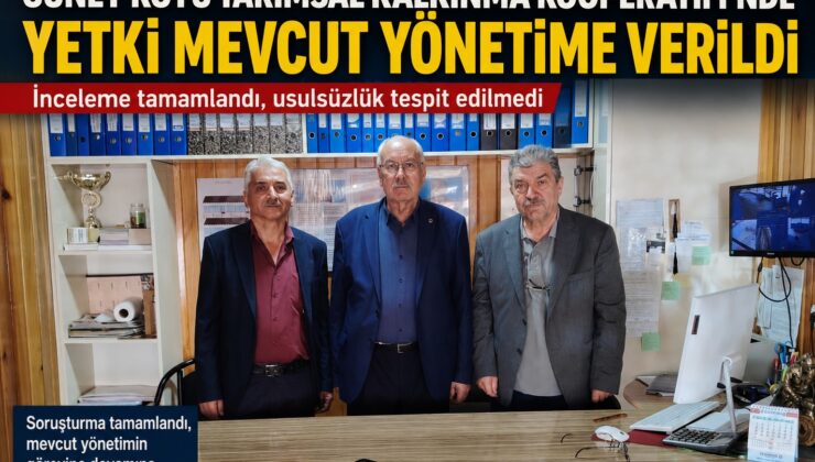 Güney Köyü Tarımsal Kalkınma Kooperatifi’nde yönetim yetkiyi aldı