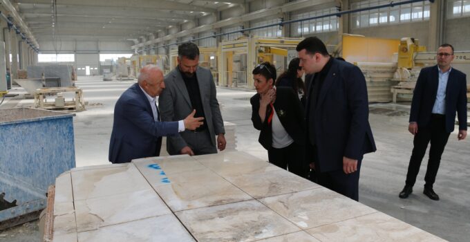 Eskipazar sarı traverten taşı için Afyon’da inceleme gezisi