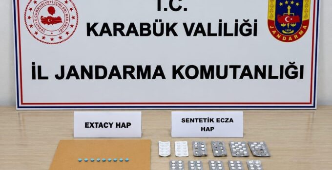 Karabük’te 241 adet uyuşturucu hap ele geçirildi