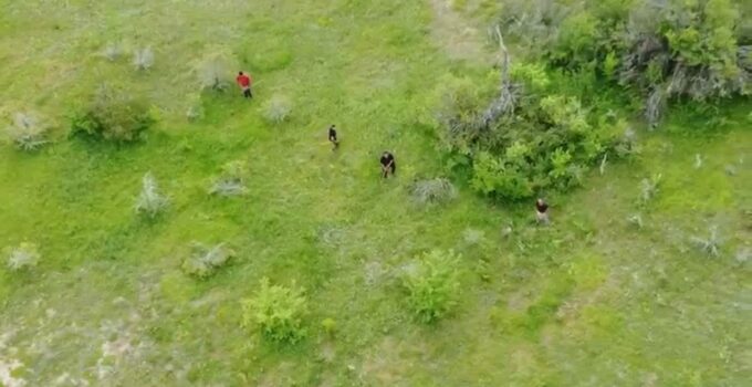 Muhtarı dinlemediler, dronu görünce kaçtılar
