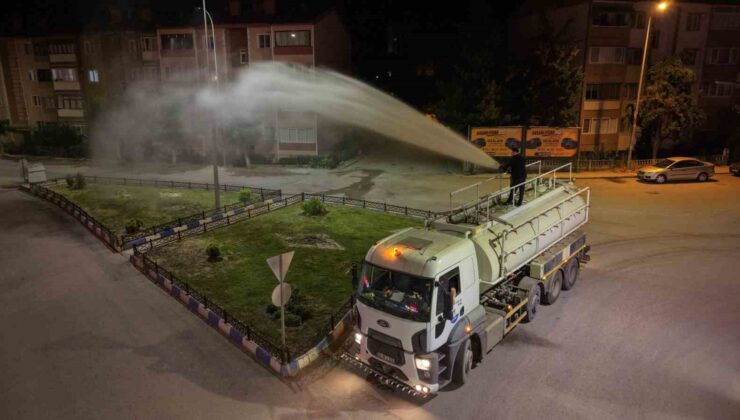 Karabük Belediyesi içme suyu kullanmadan yeşil alanları suluyor