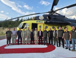 Yangın söndürme helikopteri Karabük’te göreve başladı