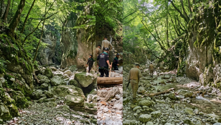 Kanyon ve mağaralar kayıp Hamza için didik didik taranıyor