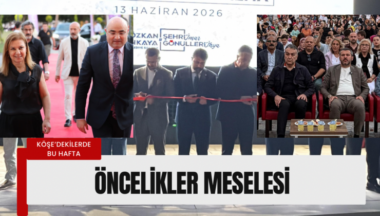 Öncelikler meselesi…