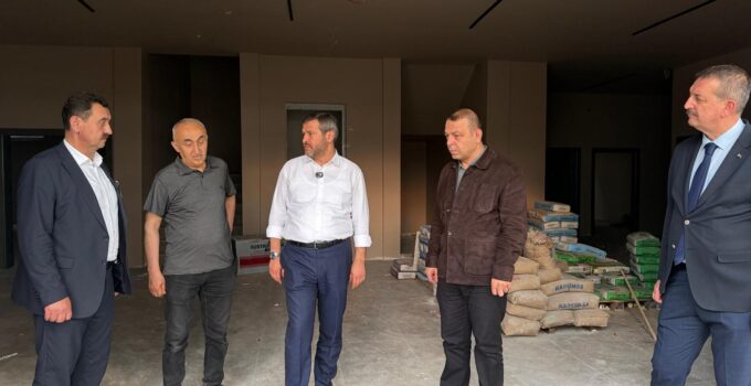 Başkan Çetinkaya, Aktif Yaş Alma Merkezi inşaatını inceledi