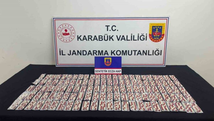Karabük’te bin 901 sentetik ecza ele geçirildi