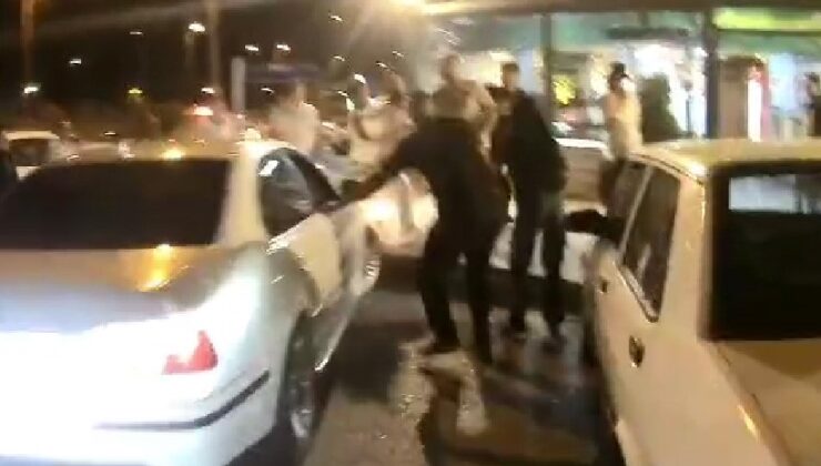 Tekme ve yumruklar havada uçuştu